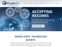 Tablet Screenshot of peopletec.com